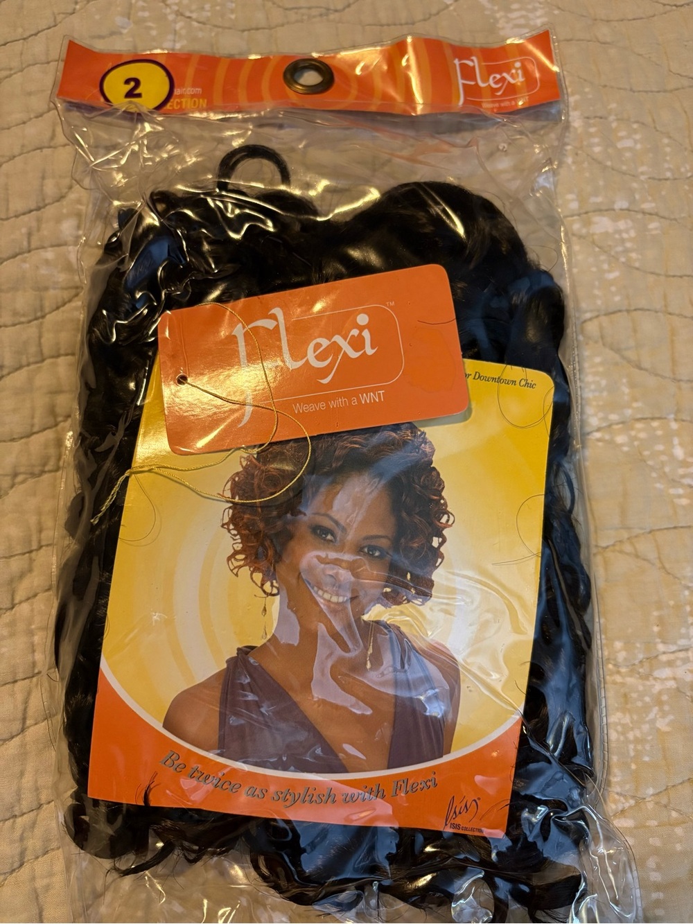 Flexi Women's Synthetic Weave - Black (Color 2) Curly Style